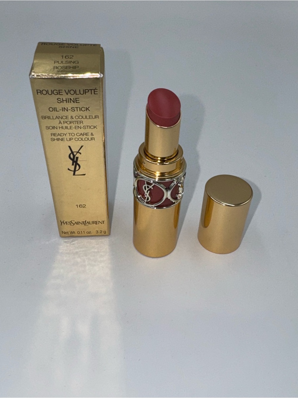 Yves Saint Laurent Rouge Volupté Shine Lipstick - Pulsing Rosehip 162